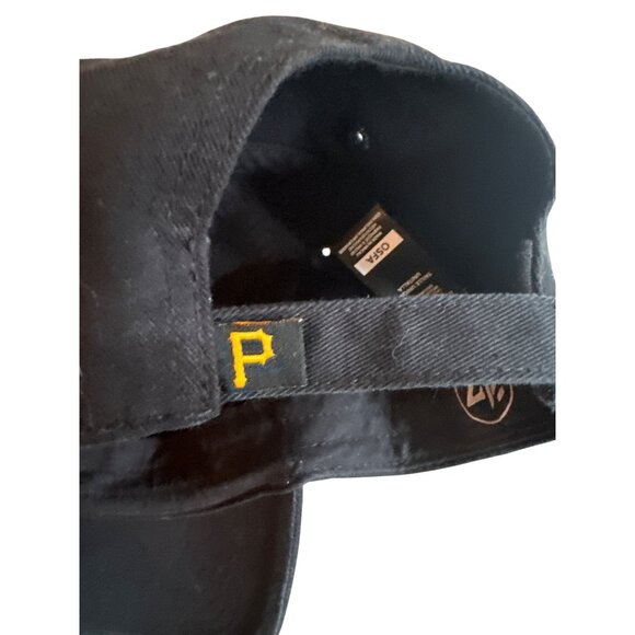 Pittsburgh Pirates 47 Brand Adjustable Black Hat MLB Pennsylvania Sport - Picture 5 of 5